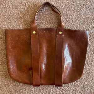 Clare V La Tropezienne top handle bag - beautiful patina!